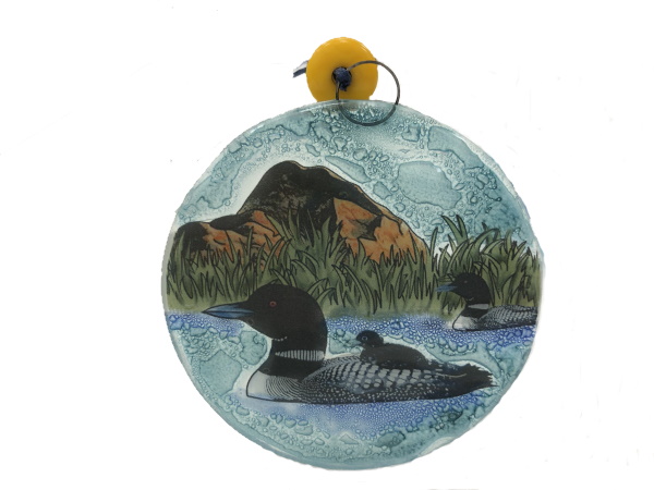 Loons with Chick ornament