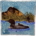 Loon with chick glass plate