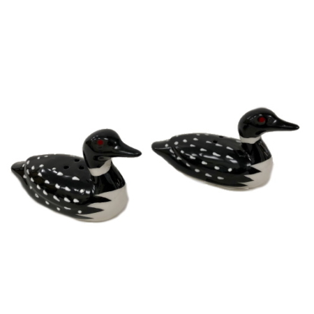 Loon shaped salt and pepper shakers
