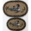 Two Loons Swimming Pattern - Oval Braided Place mats