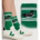 Loon Athletic Green and White Crew Socks